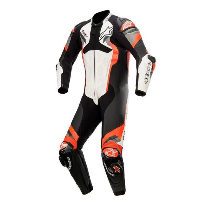 Alpinestars Atem 4 2022 biela/čierna/červená fluo/šedá - 48