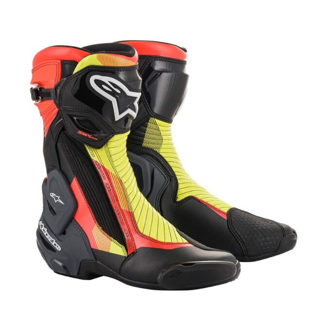 Alpinestars SMX Plus 2 2022 čierna/červená fluo/žltá fluo/šedá - 36