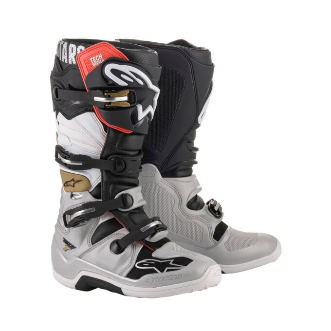 Alpinestars Tech 7 2022 čierna/strieborná/biela/zlatá - 38