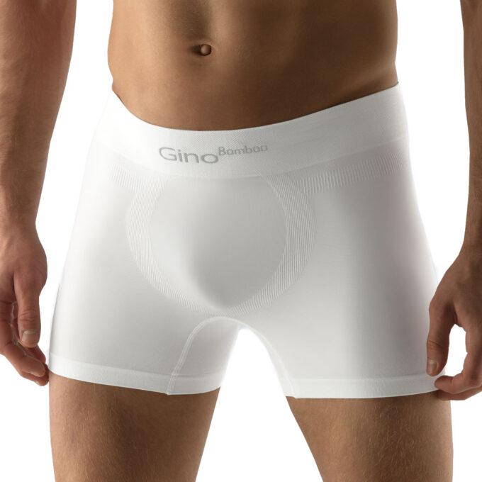 Bamboo PureLine Boxerky s dlhšou nohavicou biela - S/M