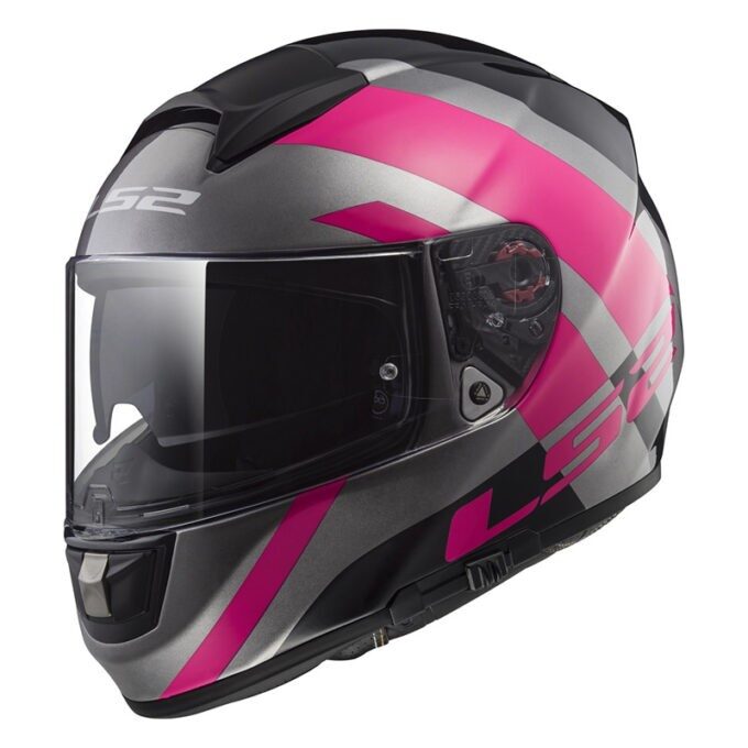 LS2 LS2 FF397 Vector Trident Titanium Pink - XS (53-54)