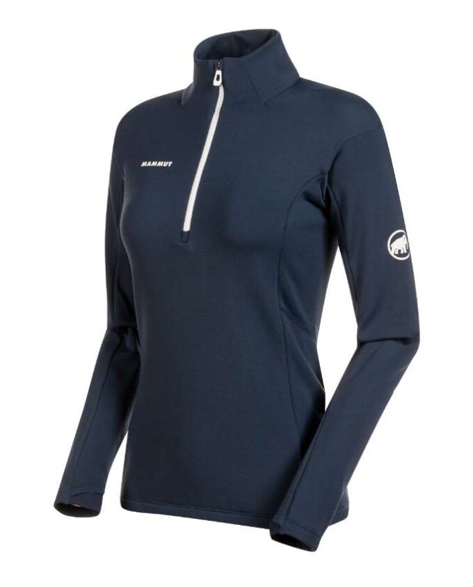 MAMMUT Dám. turistické tričko Moench Advanced Half Zip Farba: Tmavomodrá