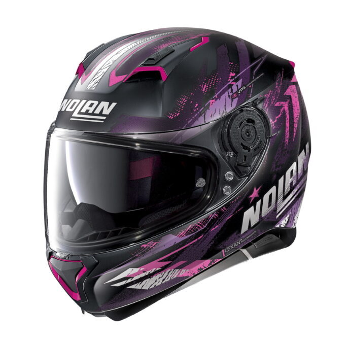 Nolan N87 Carnival N-Com Flat Black-Purple - L (59-60)