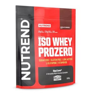 Nutrend ISO WHEY Prozero 500 g čokoládové brownies