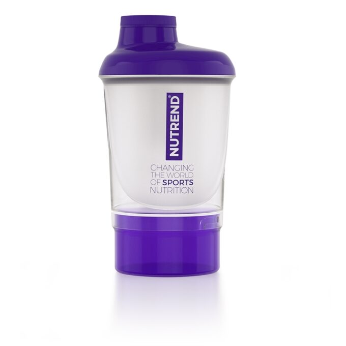 Nutrend Shaker se zásobníkem 300 ml fialová