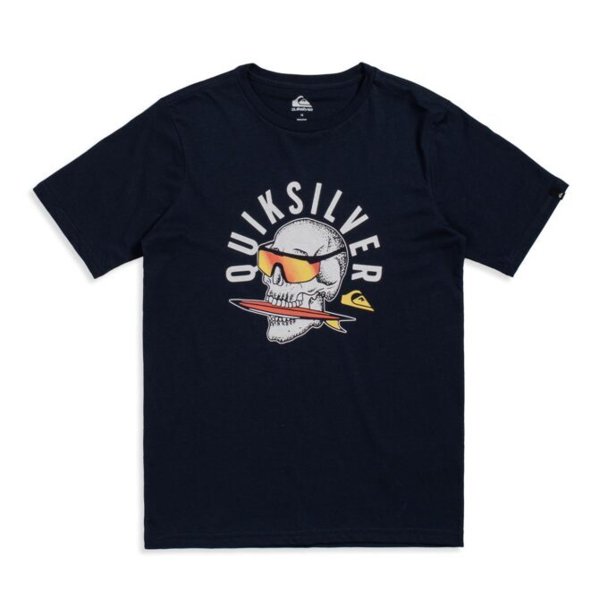 QUIKSILVER Det. tričko Rockin Skull Farba: Navy