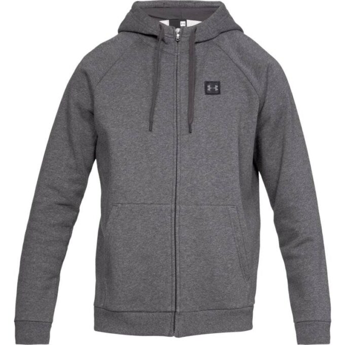 Under Armour Rival Fleece FZ Hoodie Charcoal Light Heather - M