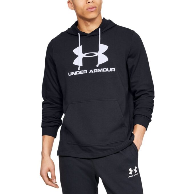 Under Armour Sportstyle Terry Logo Hoodie Black - M