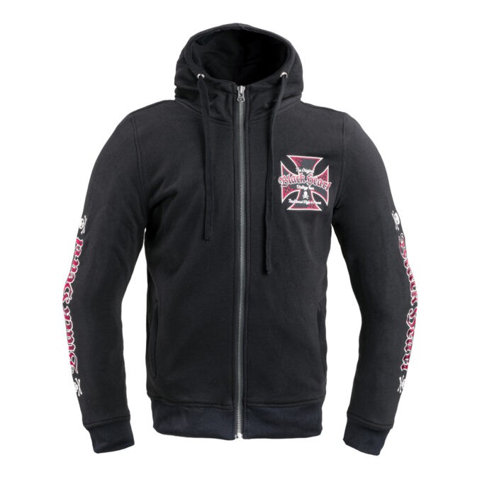 W-TEC Black Heart Vintage Iron Hoodie čierna - L