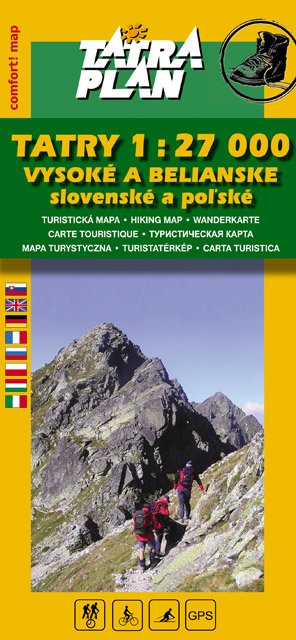 Vysoké a Belianske Tatry 1:27000