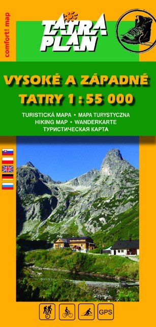 Vysoké a Západné Tatry 1:55 000